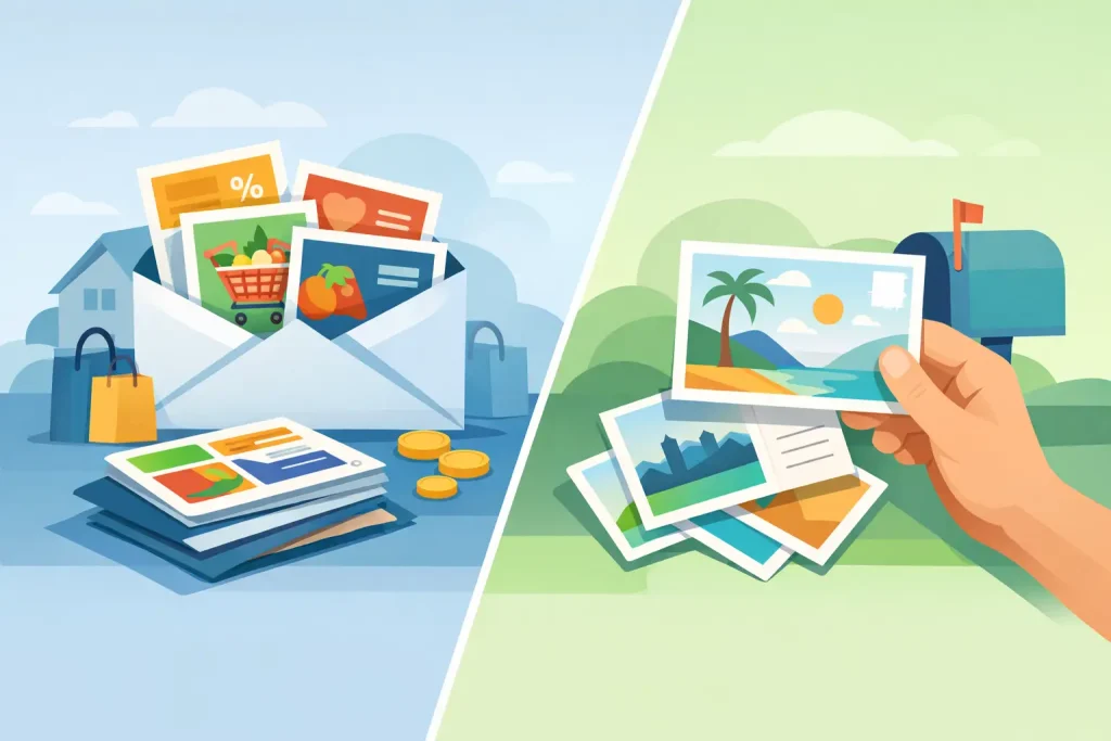 Shared Mailer vs Postcards: Pick the Right Format